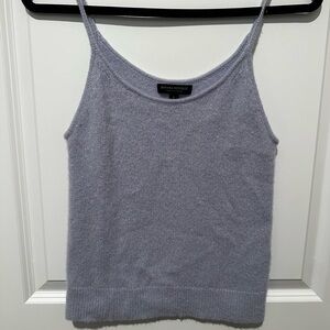 Banana Republic Women's Light Blue 100% Cashmere Tank